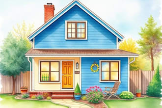 turn your home into watercolor painting