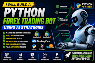 build a python forex trading bot using ai strategies