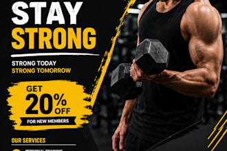 create modern flyer design for your business