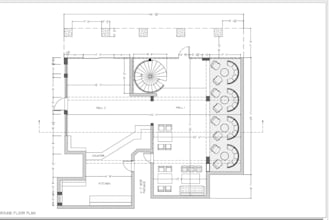 create 2d restaurant floor plan, as built drawing, seating layout, dinning chart