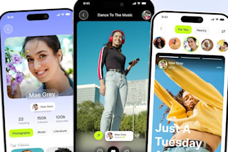develop a niche social dating app like tinder and  livechat