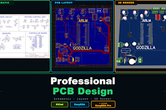 design professional pcb for esp32, stm32, and arduino