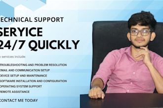 provide IT support help desk and online technical help services