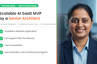 build a scalable ai saas mvp web application full stack developer