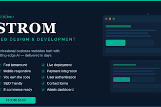 build a professional business website or web app with ai