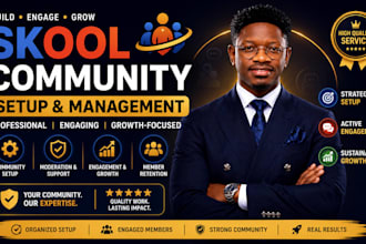 skool community setup skool community manager skool online community skool setup