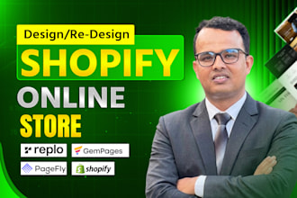 design, redesign, revamp, or clone a shopify ecommerce store