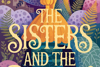 create illustrated fairytale book cover