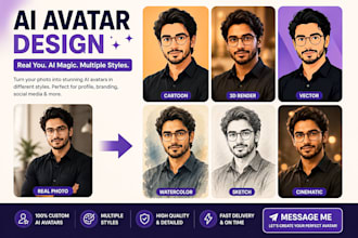 create realistic ai avatar portraits for personal branding