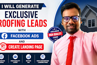 generate roofing leads,roofing landing page,roofing ads, website rank