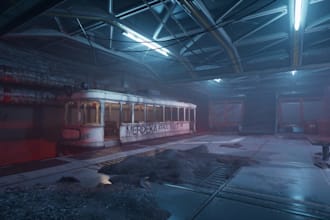 do level , environment and lighting design in unreal engine 5