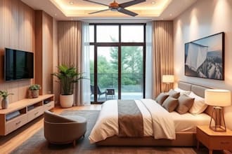 do interior design for bedroom and living room