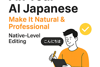 edit and refine ai generated japanese text to sound natural and professional