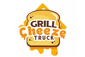 design food grill cheese truck logo