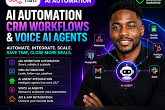 claw n8n ai automation crm workflow ai voice agent