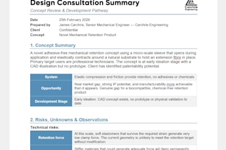 review your hardware product concept and viability