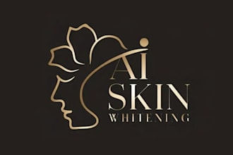 design awesome skin whitening business logo