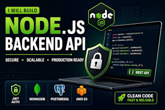 build a secure node js backend rest API with express js