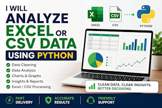 analyze excel or CSV data using python