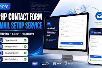 create a PHP contact form with validation and email setup