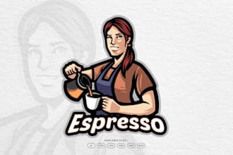 custom cafe logo design for coffee shops and brands
