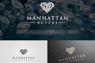 custom gemstone diamond logo design for companies