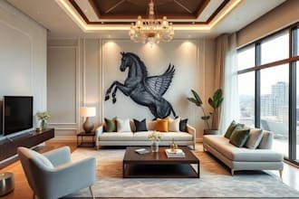 create luxury living room, bedroom interior design