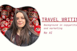 write engaging travel itineraries and destination guides