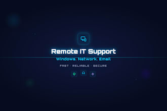 provide professional remote IT support and troubleshooting