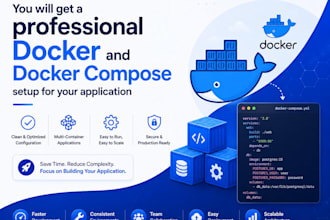 write dockerfile and docker compose for your app