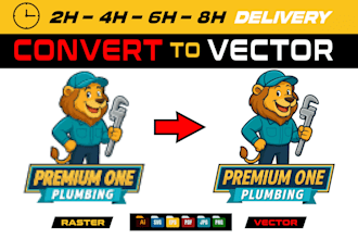 vector tracing, convert logo to vector and vectorize image