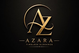 luxury monogram minimalist business logo