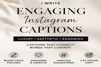 create engaging captions and content