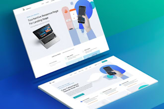 create a responsive landing page website design
