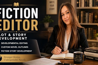 developmental editing and create a custom novel plot outline
