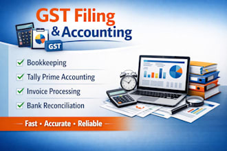 do gst return filing and bookkeeping in tally prime