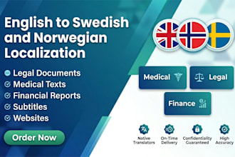 localize english content into swedish and norwegian
