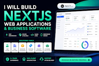 build custom nextjs web applications and business software