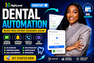 setup gohighlevel dental automation for dentist appointment booking ghl calendar