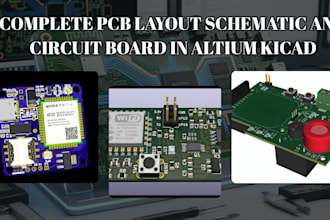 design pcb layout schematic and circuit board in altium kicad