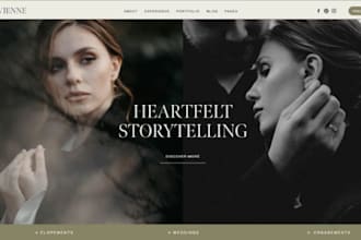 build squarespace photography website portfolio showcase photographer website