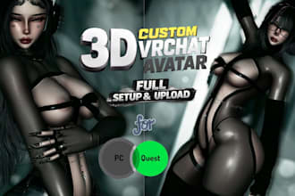 create a custom vrchat avatar and immersive vrchat world