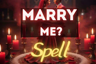 cast extreme marry me spell make him propose fast, love spell commitment spell