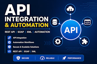 do api integration automation rest soap xml and api development