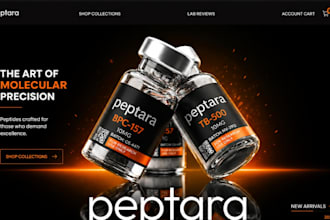 build peptide website peptide store research peptide woocommerce peptide website