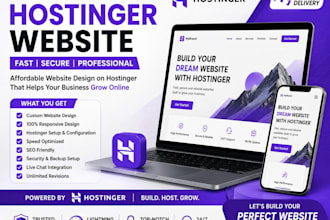 hostinger website design wordpress website design  hostinger web SEO canva video