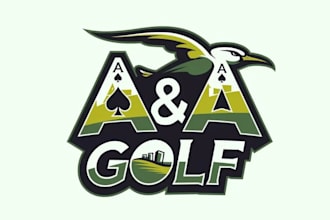 design greatest golf club team brand logo
