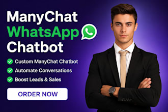 manychat whatsapp chatbot automation setup