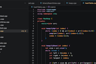 debug your cpp code and explain data structures with diagrams