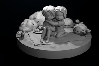 cute couple figures to paint